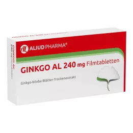 GINKGO AL 240 mg Comprimés pelliculés, 120 pc