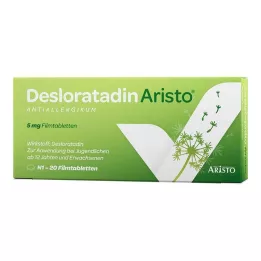 DESLORATADIN Aristo 5 mg comprimés pelliculés, 20 pc