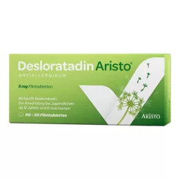 DESLORATADIN Aristo 5 mg comprimés pelliculés, 50 pc