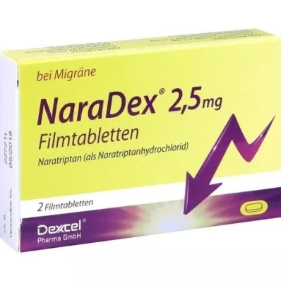 NARADEX 2,5 mg Comprimés pelliculés, 2 pces