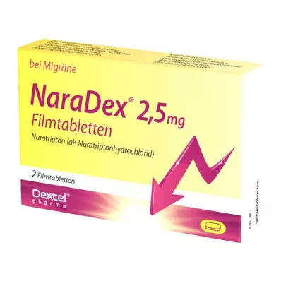 NaraDex® 2,5 mg comprimés pelliculés, 2 pc