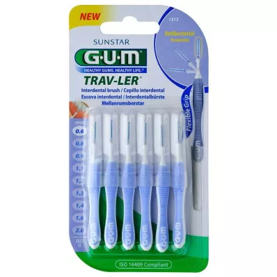 GUM Fraise interdentaire bleu clair Trav-Ler 0.6IN, 6 pc GUM Fraise interdentaire bleu clair Trav-Ler 0.6IN, 6 pc