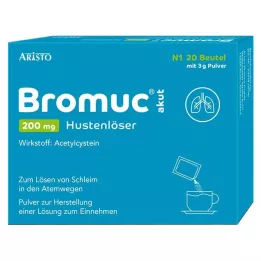 BROMUC akut 200 mg Antitussif Plv.à leau, 20 pces