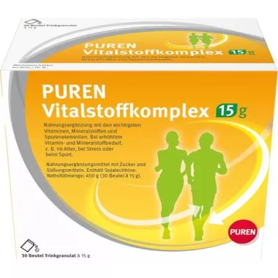 PUREN Complexe de substances vitales, sachet de 15 g de granulés, 30 pièces