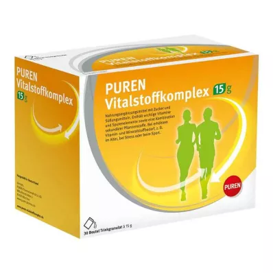 PUREN Complexe de substances vitales, sachet de 15 g de granulés, 30 pièces
