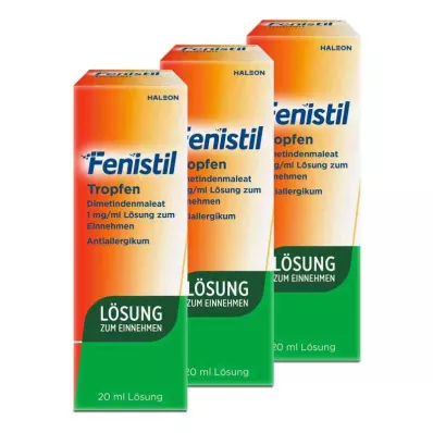 Fenistil gouttes - solution buvable (3x20 ml)
