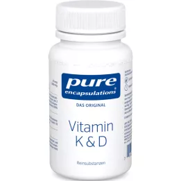 PURE ENCAPSULATIONS Vitamine K &amp; D gélules, 60 pc