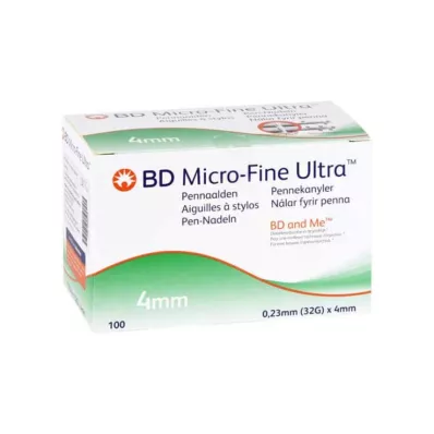 BD Aiguilles Micro-Fine Ultra Pen 0,23x4 mm, 100 pc BD Aiguilles Micro-Fine Ultra Pen 0,23x4 mm, 100 pc