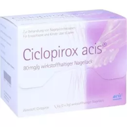 CICLOPIROX acis 80 mg/g vernis à ongles contenant le principe actif, 6 g