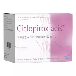 CICLOPIROX acis 80 mg/g vernis à ongles contenant le principe actif, 6 g
