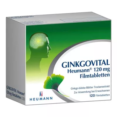 GINKGOVITAL Heumann 120 mg comprimés pelliculés, 120 pc