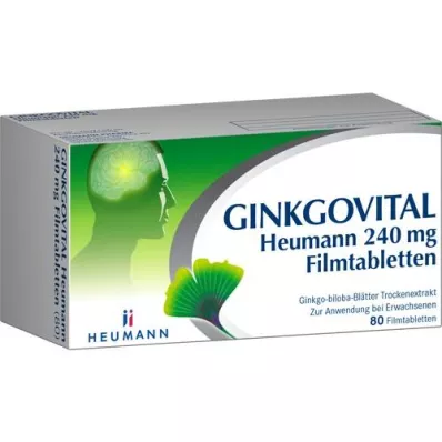 GINKGOVITAL Heumann 240 mg comprimés pelliculés, 80 pc