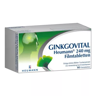 GINKGOVITAL Heumann 240 mg comprimés pelliculés, 80 pc