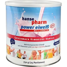 HANSEPHARM Power blanc dœuf plus framboise-vanille, 750 g