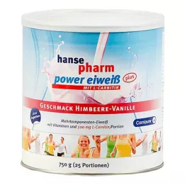 HANSEPHARM Power blanc dœuf plus framboise-vanille, 750 g