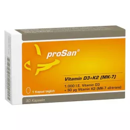 PROSAN Vitamine D3+K2 MK-7 capsules, 30 pc