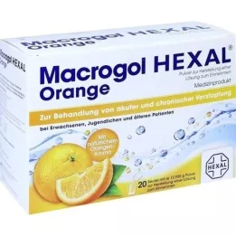 MACROGOL HEXAL Orange Plv.pour Lait en sachet, 20 pces
