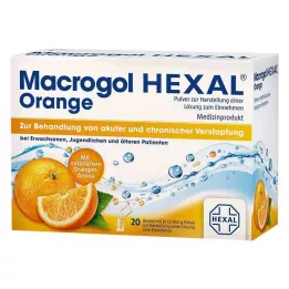 MACROGOL HEXAL Orange Plv.pour Lait en sachet, 20 pces