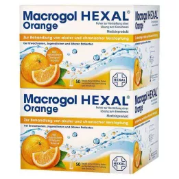 MACROGOL HEXAL Orange Plv.pour la fabrication dune solution à administrer, 100 pcs