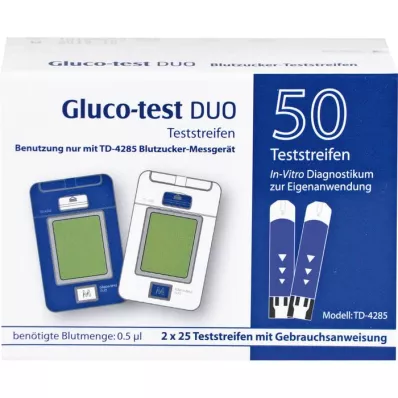 GLUCO TEST DUO Bandelettes de test, 50 pcs