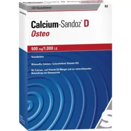 CALCIUM SANDOZ D Osteo 500 mg/1.000 UI à croquer, 120 comprimés