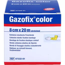 GAZOFIX Bande de fixation cohésive color 8 cmx20 m jaune, 1 pc