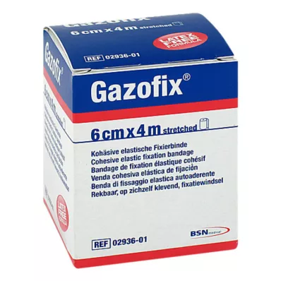 Bandage de fixation Gazofix cohésif 6 cmx4 m, 1 pièce Bandage de fixation Gazofix cohésif 6 cmx4 m, 1 pièce