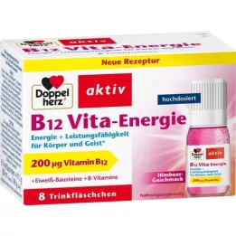 DOPPELHERZ Ampoules buvables B12 Vita-Energie, 8 pièces