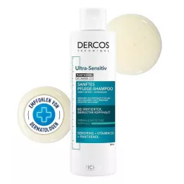 VICHY DERCOS Shampooing ultra-sensible cuir chevelu gras, 200 ml