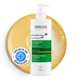 VICHY DERCOS Shampooing antipelliculaire cuir chevelu sec, 390 ml