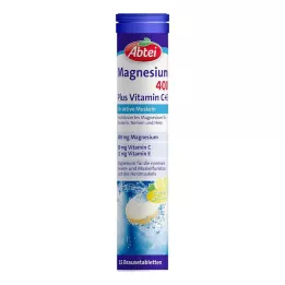 ABTEI Magnésium 400 Plus Vitamines C+E, 15 comprimés effervescents