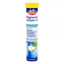 ABTEI Comprimés effervescents de Magnésium Calcium+D3, 15 pces