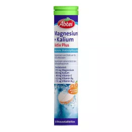 ABTEI Comprimés effervescents Magnésium+Potassium Actif Plus, 15 pièces