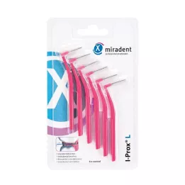 MIRADENT Brossette interdentaire I-Prox L 0,4 mm rose, 6 pces