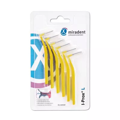 MIRADENT Brossette interdentaire I-Prox L 0,5 mm jaune, 6 pces