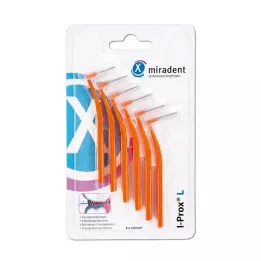 MIRADENT Brossette interdentaire I-Prox L 0,8 mm orange, 6 pces