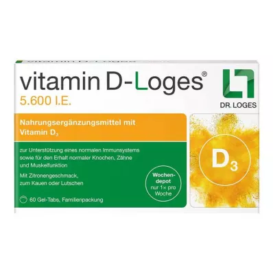Vitamine D-Loges 5 600 UI comprimés à croquer, 60 pc Vitamine D-Loges 5 600 UI comprimés à croquer, 60 pc