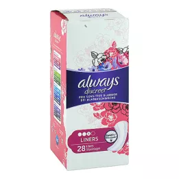 ALWAYS discreet Liner Protège-slips Incontinence, 28 pièces