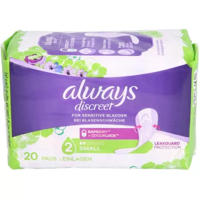 ALWAYS discreet Incontinence, petit modèle, 20 pièces