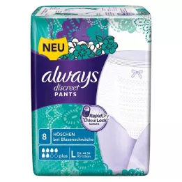 ALWAYS discreet Incontinence Pants plus L, 8 pces