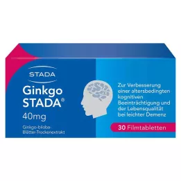 GINKGO STADA 40 mg Comprimés pelliculés, 30 pc