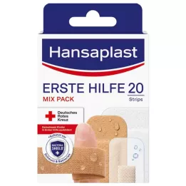 HANSAPLAST Pansement Premiers Secours Mix, 20 pces