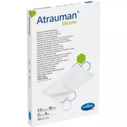 ATRAUMAN Compresses Silicone stériles 7,5x10 cm, 10 pces