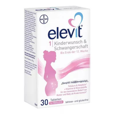 Elevit 1 Fertilité & Comprimés de grossesse, 30 pc Elevit 1 Fertilité & Comprimés de grossesse, 30 pc
