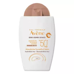 AVENE Fluide solaire minéral SPF 50+ teinté, 40 ml