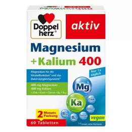 DOPPELHERZ Comprimés de magnésium et de potassium, 60 comprimés