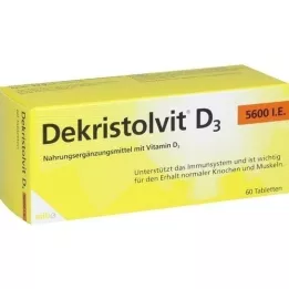 DEKRISTOLVIT Comprimés D3 5.600 U.I., 60 comprimés