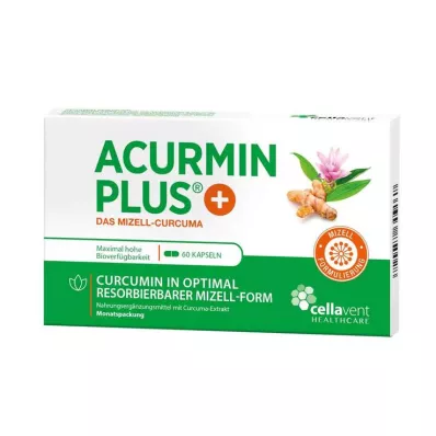 ACURMIN Plus Das Gélules molles de curcuma micellaire, 60 gélules