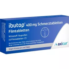IBUTOP 400 mg Comprimés pelliculés contre la douleur, 10 comprimés