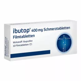 IBUTOP 400 mg Comprimés pelliculés contre la douleur, 10 comprimés